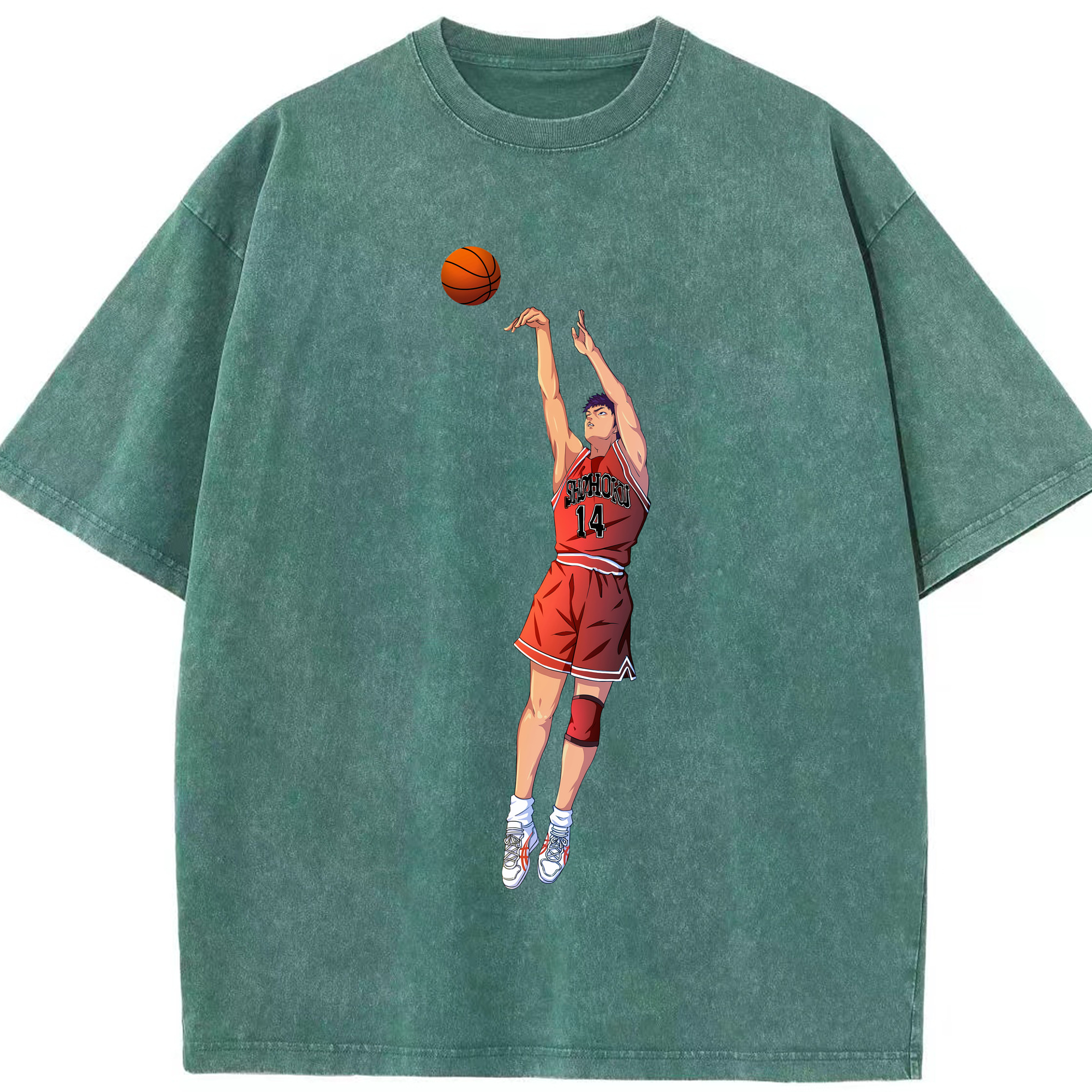 （画像用） SLAM DUNK／スラムダンク 綿100% ヴィンテージ風 半袖Tシャツ（フロントプリント）